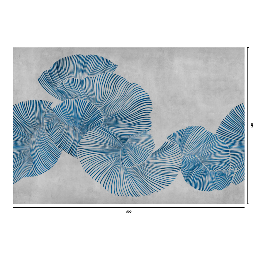 Diving Moment, Blue, 500 x H340 cm Coordonne 3